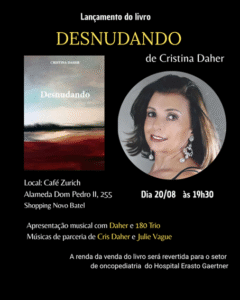 Lançamento beneficiente, em Curitiba, de Cristina Daher